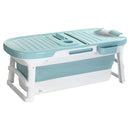 Foldable Bathtub Portable Folding Water Spa With Cover Plate 136X62Cm