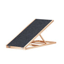 Dog Ramp 100Cm Adjustable Height Wooden Steps Stairs For Bed Sofa Car Foldable