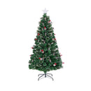 Artificial Christmas Tree With 8 Lighting Modes And Kerosene Lamps