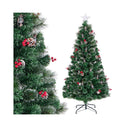 Artificial Christmas Tree With 8 Lighting Modes And Kerosene Lamps