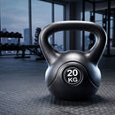 20kg Kettlebell Weights Strength Training with Anti-slip Carry Handle & Stable Base Gym Home