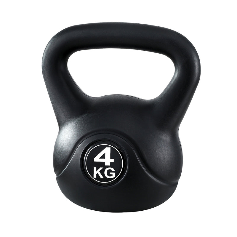 4kg Kettlebell Set Weight Lifting Bench Dumbbells Kettle Bell Gym Home