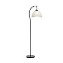 Retro Floor Lamps Standing Lamp Fabric Shape Metal Frame