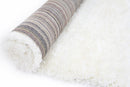 Silver Canyon White Shag Rug