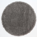 Winter Canyon Charcoal Shaggy Round Rug