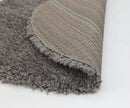 Winter Canyon Charcoal Shaggy Round Rug