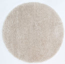 Willow Canyon Cream Shaggy Round Rug