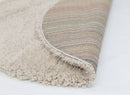 Willow Canyon Cream Shaggy Round Rug