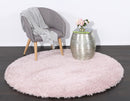Tamarind Canyon Pink Shaggy Round Rug