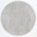 Starlight Canyon Silver Shaggy Round Rug