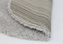 Starlight Canyon Silver Shaggy Round Rug
