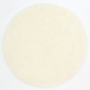 Solstice Canyon White Shaggy Round Rug