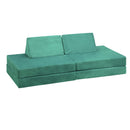 4Pcs Kids Play Couch Modular Lounge Cushion Green