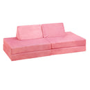 4Pcs Kids Play Couch Modular Lounge Cushion Pink