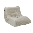 Floor Sofa Lazy Couch Beige Polyester
