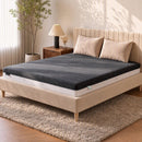 18cm Queen Memory Foam Mattress Dual Feel Reversible Charcoal Foam
