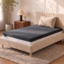 18cm Single Memory Foam Mattress Dual Feel Reversible Charcoal Foam