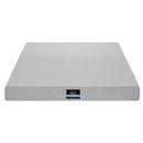 Cool Gel Memory Foam Mattress Charcoal 7-Zone Washable Bamboo Cover 15cm Double