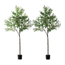 2x Artificial Olive Tree Faux Potted Plants 180cm