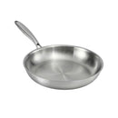 30cm Stainless Steel Frying Pan Uncoated Frypan with Tri-Ply Body Silver