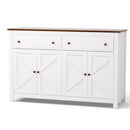 Buffet Sideboard Storage Cabinet Kitchen Cupboard 2 Drawers 140CM White