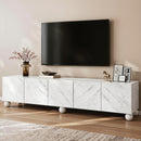 TV Unit Entertainment Unit Storage Cabinet 200cm White