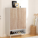 Shoe Rack Cabinet 24 Pairs 6-tier White