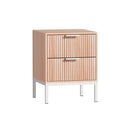 Bedside Table Drawers Side End Table Storage Cabinet Nightstand Pine Lura