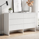 6 Chest of Drawers Dresser Cabinet White