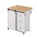 Kitchen Island Trolley Rolling Serving Cart Storage Drawer Cabinet 100cm