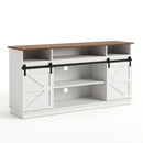 Buffet Sideboard Cabinet 150cm 3-Tier Kitchen Storage Sliding Doors White