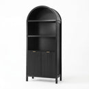 Buffet Sideboard Cabinet Pantry 180CM Arched Storage Bookshelf Black
