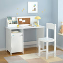 Kids Table and Chair Set Children Study Play Toys Desk with Cabinet Storage
