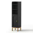 Bathroom Storage Cabinet Floor Organizer Toilet Corner Adjustable Black
