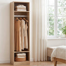 Wardrobe Clothes Closet Storage Organizer Shelf Pine