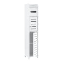 Bathroom Storage Cabinet 3-Tier Slim Toilet Paper Holder Organizer White