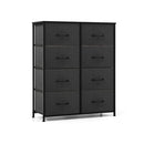 Fabric Dresser Bedroom Clothes Storage Organizer With 8 Drawers Black