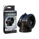 Fantasy C Ringz Rock Hard Cock Pipe Cock And Ball Rings Black