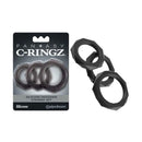 Fantasy C Ringz Silicone Designer Stamina Cock Rings Set Black