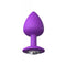 Fantasy For Her Little Gem Purple Large Plug With Jewel Base