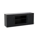Farmhouse Tv Stand For 70 Inches Tvs Entertainment Center Black