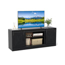 Farmhouse Tv Stand For 70 Inches Tvs Entertainment Center Black