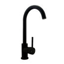Black Kitchen Sink Mixer Tap Gooseneck Swivel Spout Laundry Sink