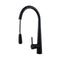 Black Kitchen Sink Mixer Tap Round Pull Out Tap Laundry Sink Faucets
