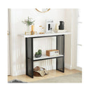 Faux Marble Sofa Table With Tabletop For Living Room Multicolour