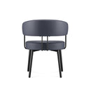 Femme Breakout Or Dining Chair French Navy PU Leather