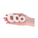 Firefly 3Pc Bubble Rings Glow In Dark Cock Rings Set Of 3 Sizes White