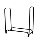 Firewood Rack Holder 4Ft Fireplace Tool Black