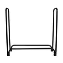 Firewood Rack Holder 4Ft Fireplace Tool Black