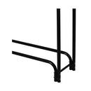 Firewood Rack Holder 4Ft Fireplace Tool Black